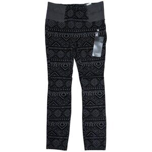 NWT Women's Flocked Velvet Ponte‎ Pant Black | Size Medium